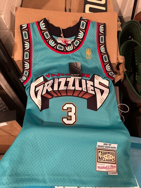 Vancouver Grizzlies Shareef Abdur-Rahim Teal jersey-NBA NWT by Mitchell &  Ness
