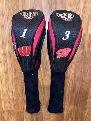 Wisconsin Badgers Driver & 3-Wood Headcover Set