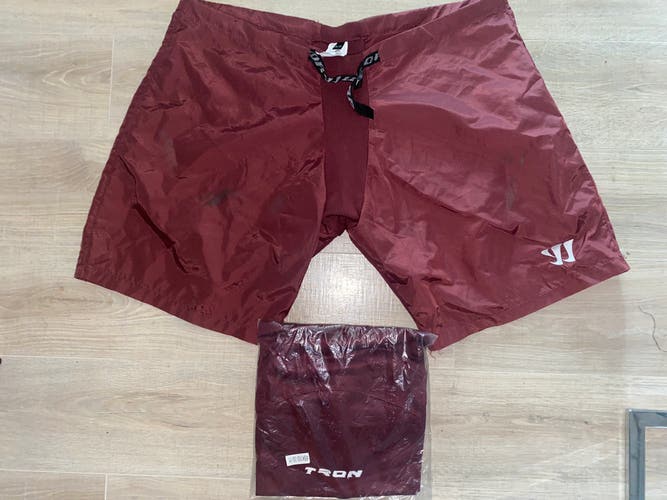 Warrior XL Maroon Hockey Pants Shell with Socks
