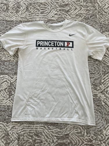 White Princeton Basketball Dri-Fit Nike Tee (Large)