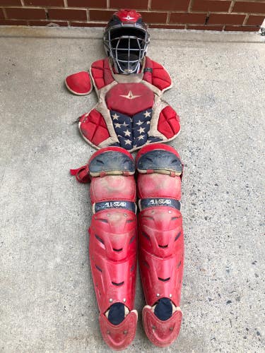 Used Youth All Star System 7 Axis Catcher's Set