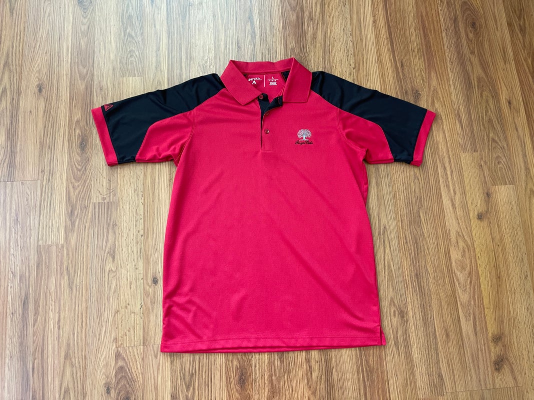 Antigua Avalanche 2022 Stanly Cup Champions Polo Mens Size Large Red Golf  Shirt