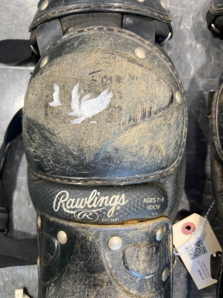 Used Rawlings Catcher's Leg Guards | Age 7-9