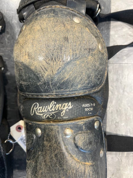 Used Rawlings Catcher's Leg Guards | Age 7-9