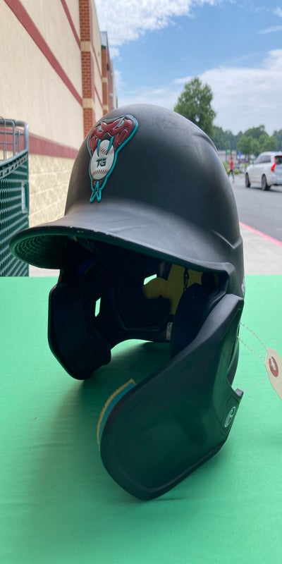 Easton Junior Elite X Baseball Batting Helmet w/ Universal Jaw Guard SidelineSwap