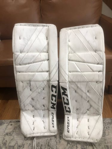 Used 33" CCM Eflex 5 Goalie Leg Pads