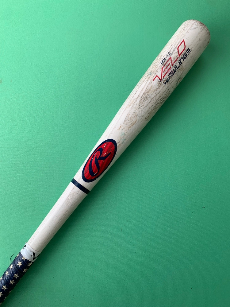 Used Rawlings Velo Ash (28") Wood Baseball Bat - 20.5OZ (-7.5)