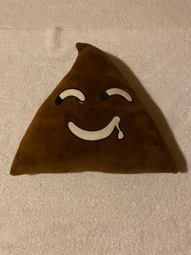 Poop Emoji Pillow 10” Brown Great Condition