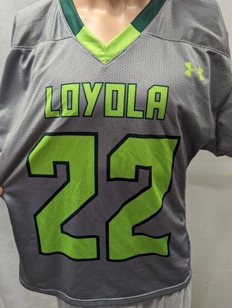 Men's Green Loyola Greyhounds Baseball Jersey