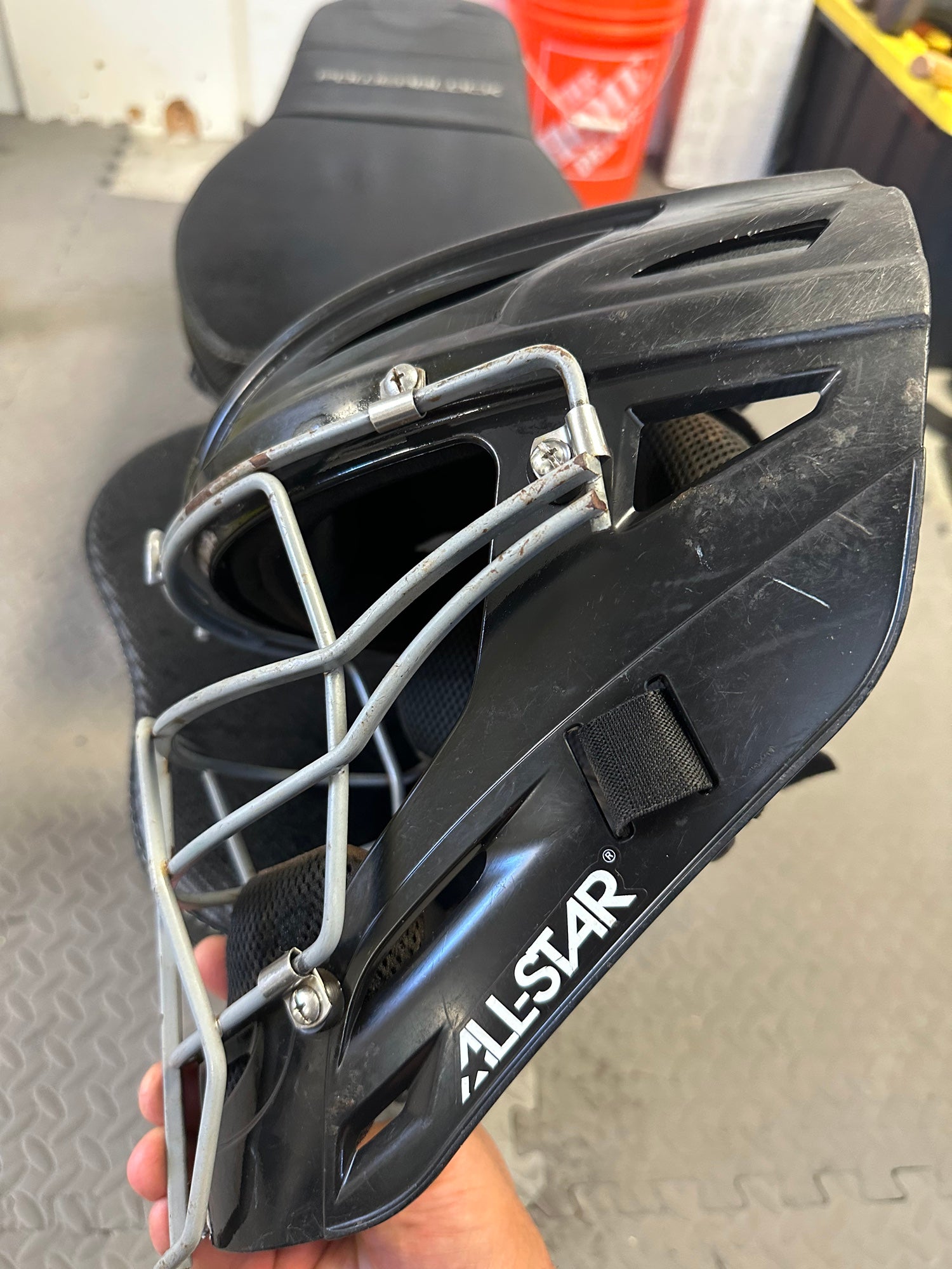 New All Star MVP2200 Adult Catcher's Helmet Adult 7 - 7 3/4