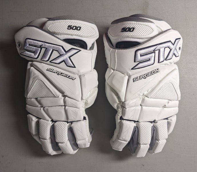 Used Player's STX Surgeon 500 Lacrosse Gloves 14"