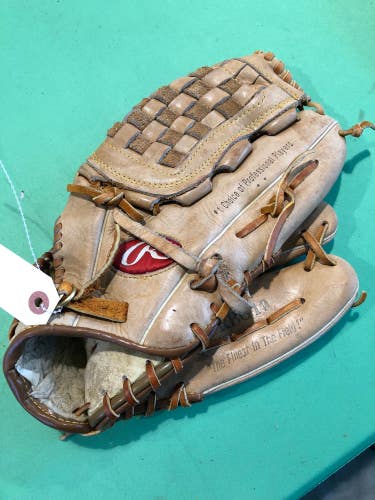 Used Rawlings Player Preferred Right Hand Throw Pitcher Baseball Glove 13"