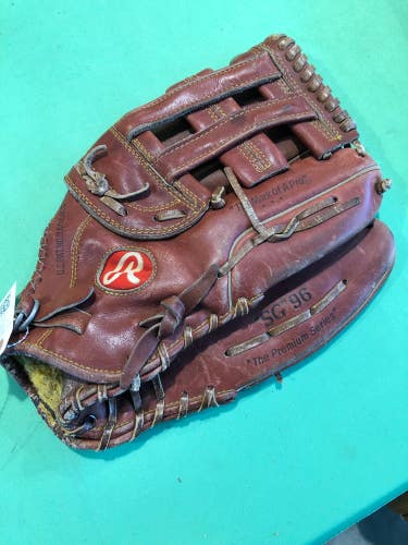 Used Rawlings SG96 Right Hand Throw Infield Baseball Glove