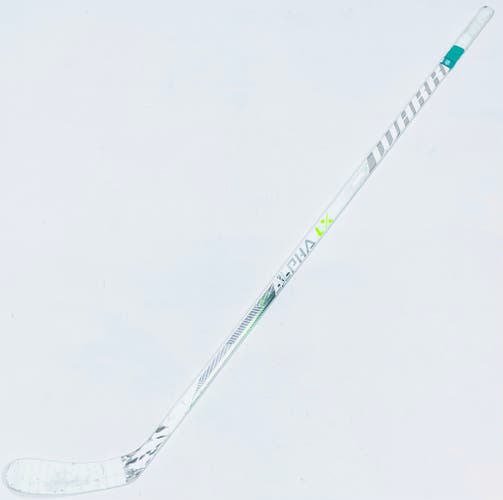 Joe Pavelski Custom White & Lime Green Warrior LX Pro (T4QRL Build) Hockey Stick-RH-90 Flex-P91