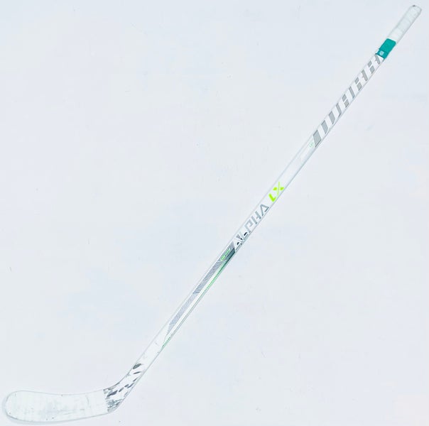Joe Pavelski Custom White & Lime Green Warrior LX Pro (T4QRL Build) Hockey Stick-RH-90 Flex-P91