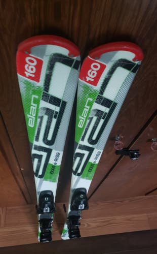 160cm Adult SKIS Elan Exar e-RISE w/ELAN ESP10 BINDINGS *USED* GOOD CONDITION
