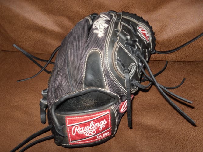 Used Rawlings Right Hand Throw Pitcher's Heart of the Hide mesh Baseball Glove 11.75