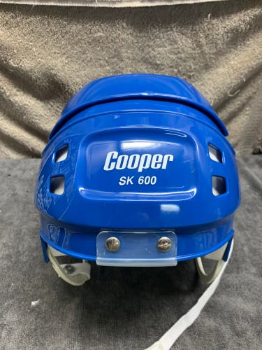 VINTAGE BLUE COOPER SK600 HOCKEY HELMET ORIGINAL LOGOS
