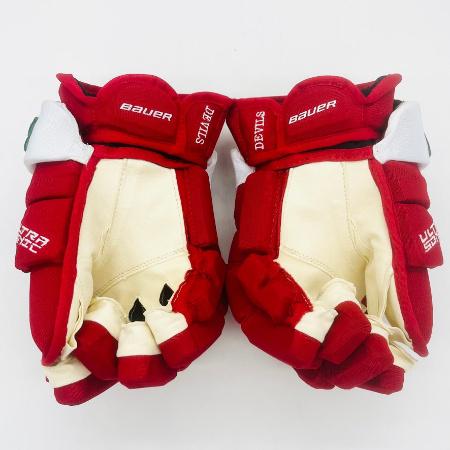 Devils Youth Custom Bauer Vapor Elite Gloves – Discount Hockey