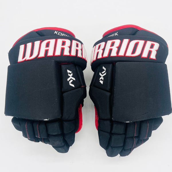 Warrior Alpha AX1 Hockey Gloves-14"-Custom Black Single Layer Palms-cut thumbs