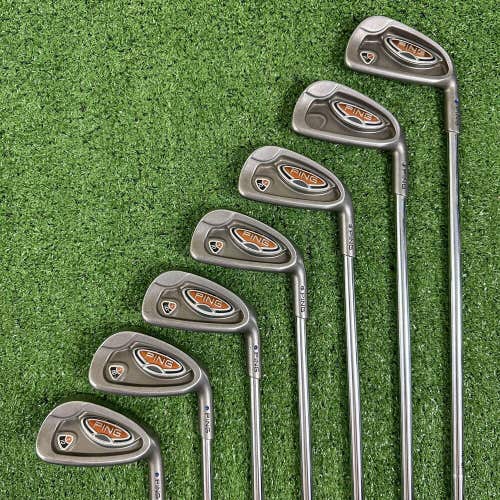 READ Ping i10 Iron Set 3-9 Irons AWT Steel Stiff Right Handed Blue Dot -3/4”