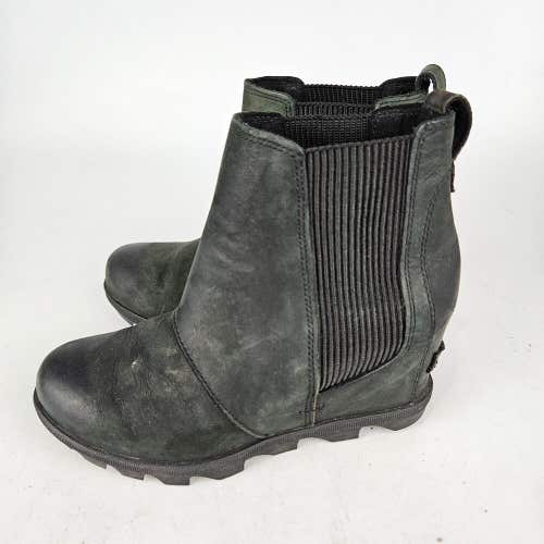 Sorel Joan Of Arctic II Wedge Chelsea Boot Black Womens Size: 6 NL3022-010