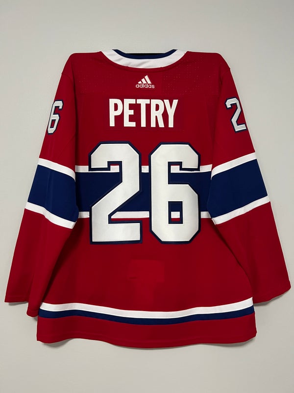 MONTREAL CANADIENS JEFF PETRY Adidas Authentic Hockey Jersey Size 52 LNH
