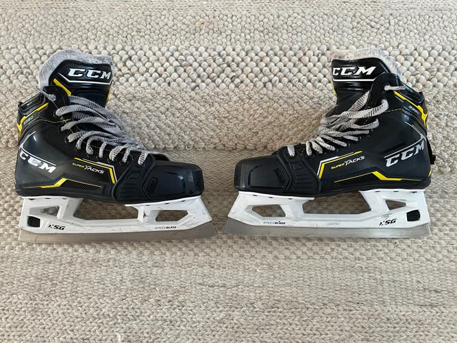 Used CCM Regular Width Size 7 Super Tacks 9380 Hockey Goalie Skates