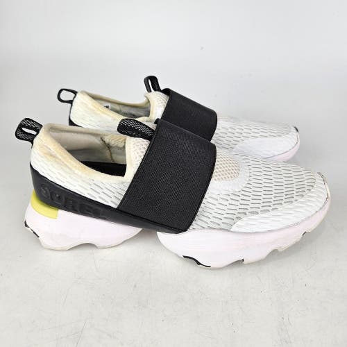 Sorel Kinetic Impact Strap Slip-On Sneakers NL4698-100 White Shoe Womens Size: 7