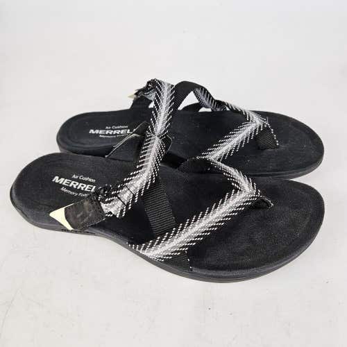 Merrell District Mendi Sandals Women's Black Slide Thong Size: 6