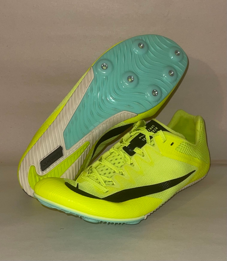 Nike zoom rival yellow track spikes