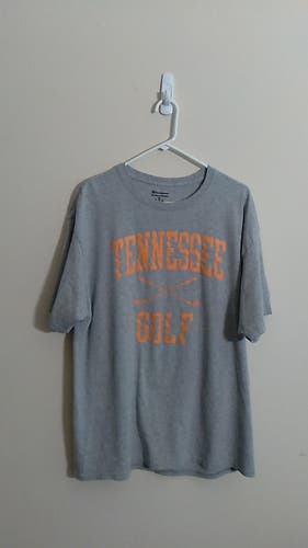 Champion NCAA Tennessee Volunteers Golf Gray Tee Shirt Sz XLarge