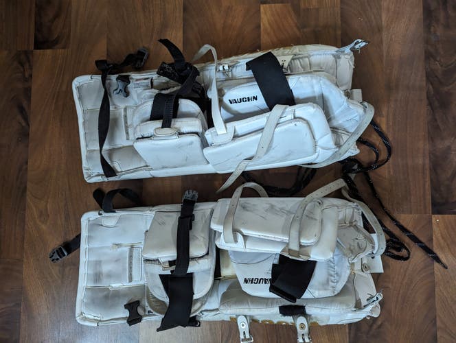 Used 27" Vaughn Velocity V4 Goalie Leg Pads