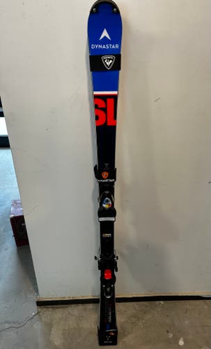 Used 2023 Dynastar 157 cm Slalom Racing Skis With Bindings