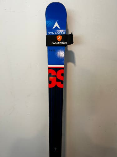 Used 2023 Dynastar 185 cm Racing Skis With Bindings Max Din 15