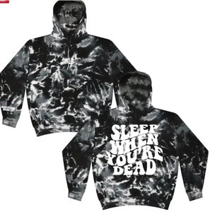 Barstool Sports Sleep When You’re Dead Tie Dye Hoodie