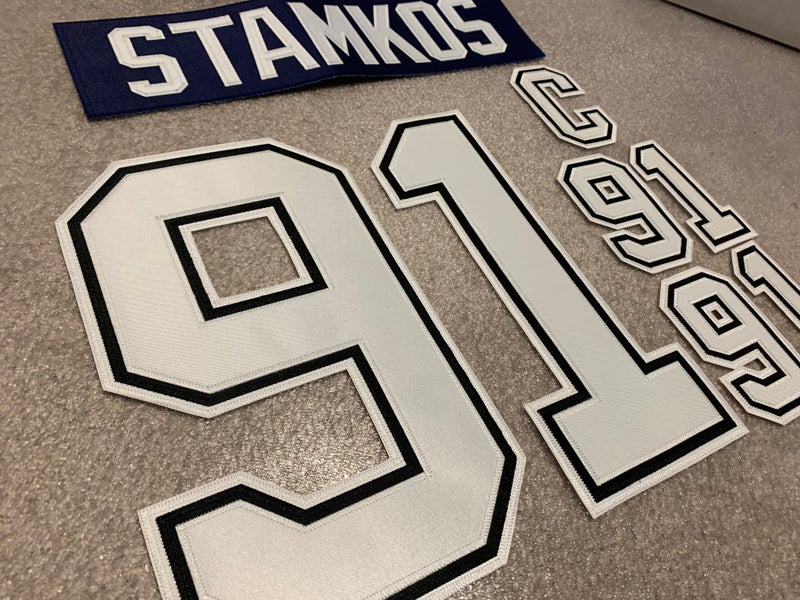 Steven Stamkos Tampa Bay Lighting Blue Player Jersey Kit Numbers Authentic  NHLPA