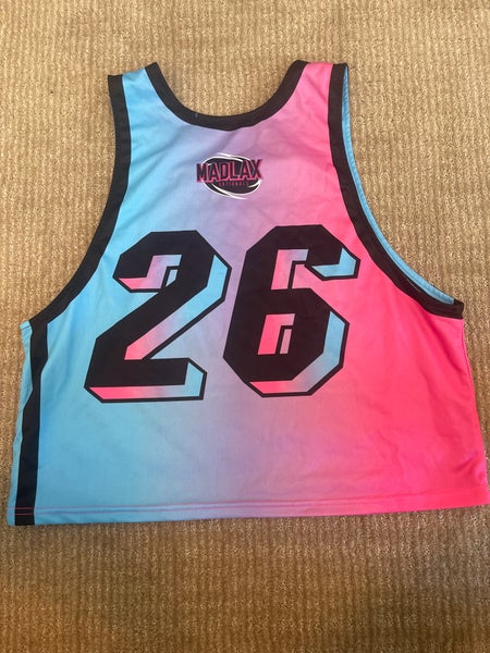 Madlax Nationals Black/Blue/Pink Used Large Jersey