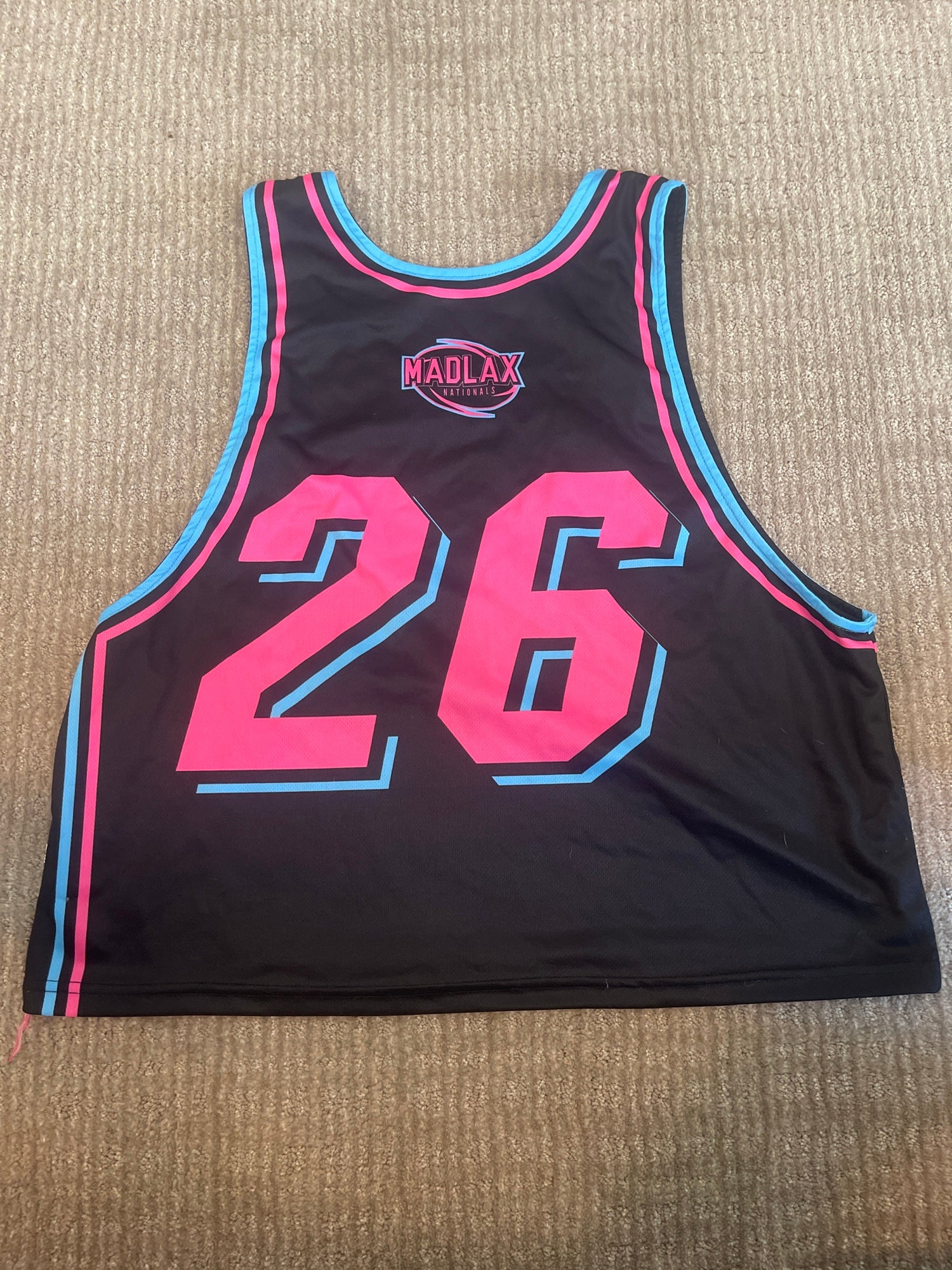 Madlax Nationals Black/Blue/Pink Used Large Jersey