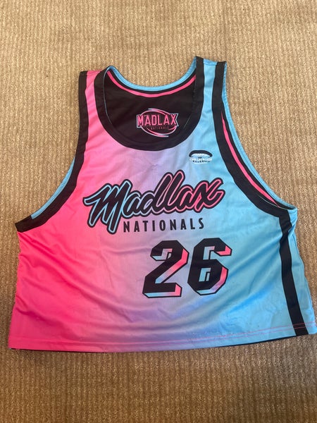 Madlax Nationals Black/Blue/Pink Used Large Jersey