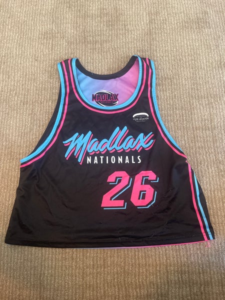 Madlax Nationals Black/Blue/Pink Used Large Jersey