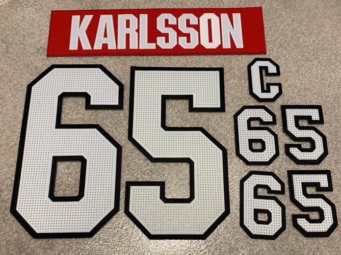 Erik Karlsson Ottawa Senators Red Player Jersey Kit Numbers Authentic NHLPA