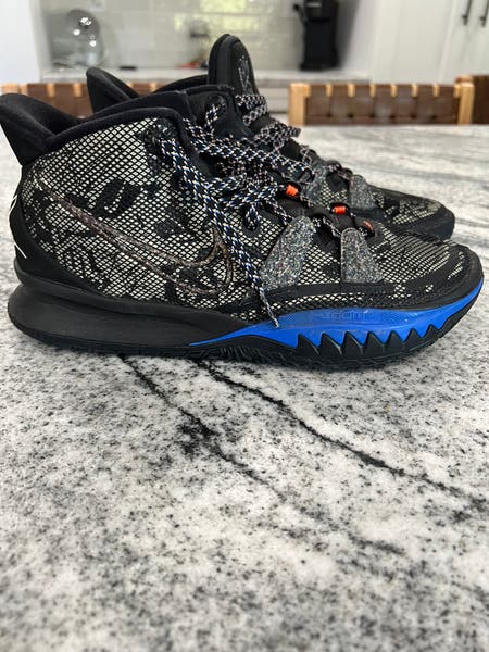 Nike Kyrie 7 Grind GS Black Lime Ice Blue Youth Sz 5Y