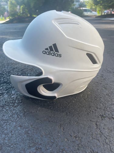Used 7-7/5/8 Adidas Batting Helmet With Jaw Guard