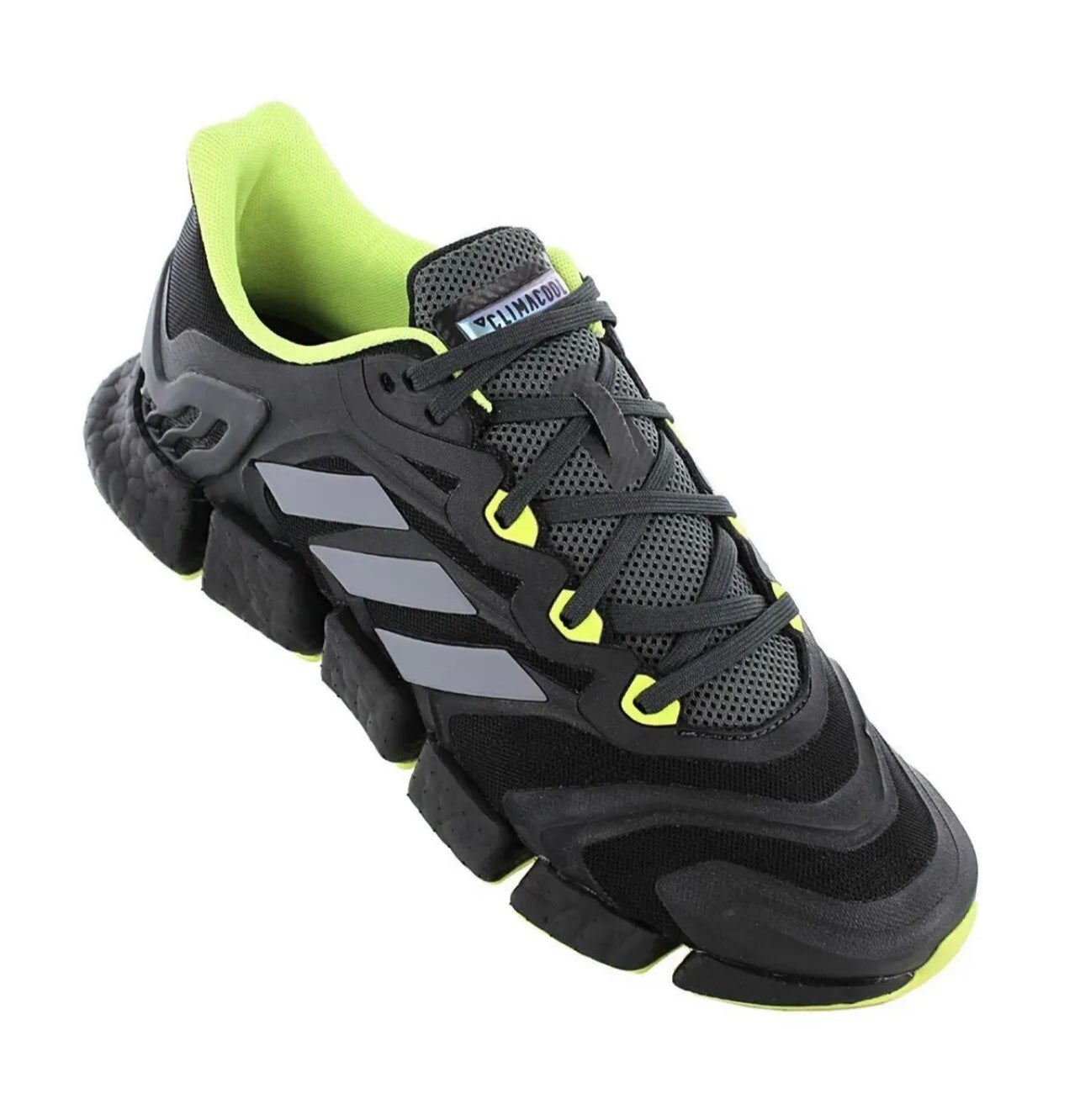 adidas Climacool Vento Core Black Neon Yellow Men's - H67641 - US