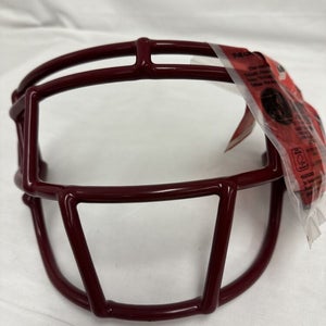 Schutt SUPER PRO EGOP Old School THICK coat Adult Football Face Mask In Cardinal