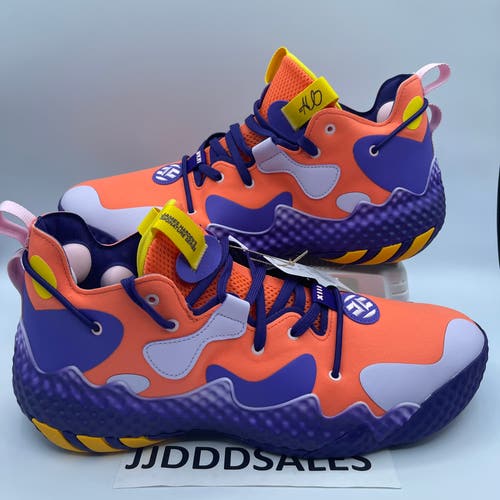 Adidas Harden Vol. 6 Orange Purple Basketball Shoes GZ4476 Men’s Size 14 NWT