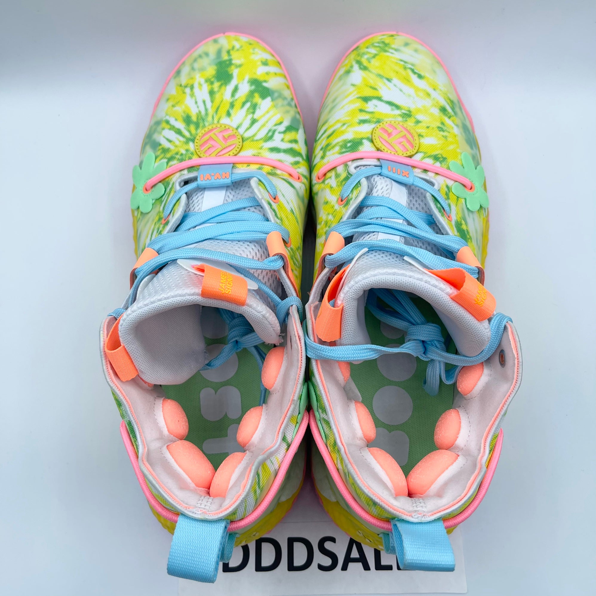 Adidas Harden Vol 6  multicolor /Tie Dye  Basketbal Shoes Men Sz 13 HQ6096 Rare‎ Adidas Harden Vol 6 Floral Tie Dye Sneakers, Size 9.5 HQ6096  main image 4