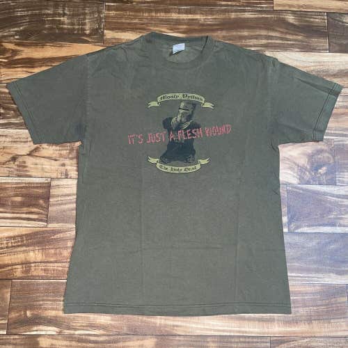 2005 Monty Python Its Just A Flesh Wound Distressed Band T-Shirt Size Large L