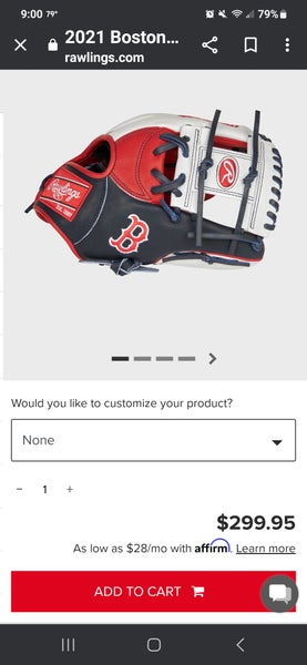 2021 Boston Red Sox Heart of the Hide Glove